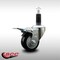 Service Caster 3'' SS Black Poly Swivel 1-1/8'' Expanding Stem Caster Total Lock Brake SCC-SSEXTTL20S314-PPUB-BLK-118 - alternate 2